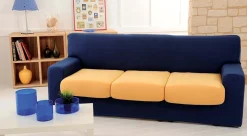 Bissolo Casa Copridivano E Copripoltrona Copridivani<COPRIDIVANO COVER SOFA' 2P BLU 180: vendita online COPRIDIVANO COVER SOFA' 2P BLU 180 in offerta