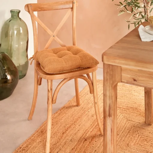 Bissolo Casa Coprisedie<COPRISEDIA TRAPUNTATO CLEM 38X38 CM CANNELLA: vendita online COPRISEDIA TRAPUNTATO CLEM 38X38 CM CANNELLA in offerta