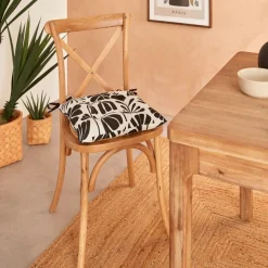 Bissolo Casa Coprisedie<COPRISEDIA TRAPUNTATO TWISTED LIME 38X38 CM FANTASIA BIANCO/NERO: vendita online COPRISEDIA TRAPUNTATO TWISTED LIME 38X38 CM FANTASIA BIANCO/NERO in offerta