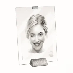 Bissolo Casa Porta Foto E Cornici Porta Foto<CORNICE IN VETRO COLORE ARGENTO 13X18CM : vendita online CORNICE IN VETRO COLORE ARGENTO 13X18CM in offerta