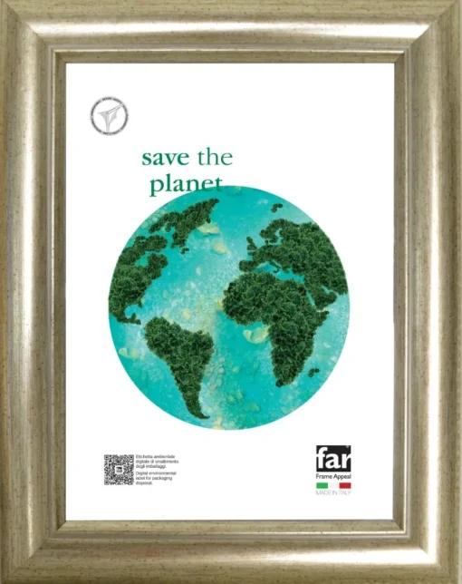 Bissolo Casa Porta Foto E Cornici Cornici<CORNICE RAY IN RESINA E CRILEX ARGENTO 50X70CM: vendita online CORNICE RAY IN RESINA E CRILEX ARGENTO 50X70CM in offerta