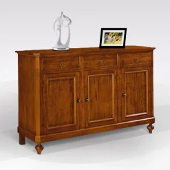 Bissolo Casa Credenze E Vetrine In Arte Povera<CREDENZA 3 ANTE IN LEGNO TINTA NOCE : vendita online CREDENZA 3 ANTE IN LEGNO TINTA NOCE in offerta