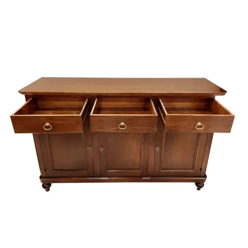 Bissolo Casa Credenze E Vetrine In Arte Povera<CREDENZA 3 ANTE IN LEGNO TINTA NOCE : vendita online CREDENZA 3 ANTE IN LEGNO TINTA NOCE in offerta