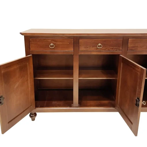 Bissolo Casa Credenze E Vetrine In Arte Povera<CREDENZA 3 ANTE IN LEGNO TINTA NOCE : vendita online CREDENZA 3 ANTE IN LEGNO TINTA NOCE in offerta