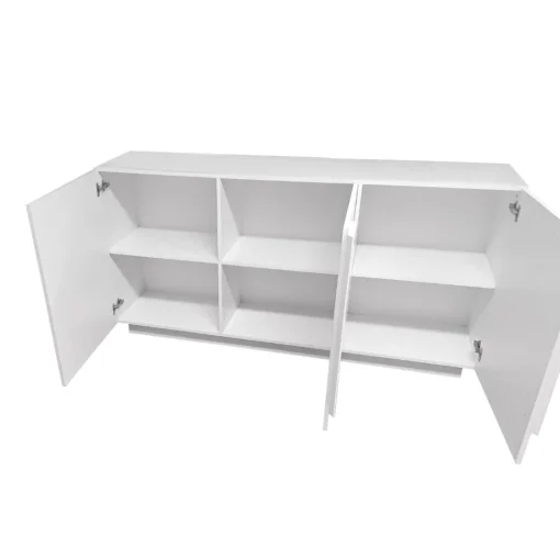 Bissolo Casa Credenze E Vetrine<CREDENZA 3 ANTE JUPITER BIANCO LUCIDO in vendita online