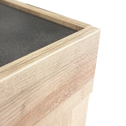 Bissolo Casa Credenze E Vetrine<CREDENZA 3 ANTE NERO PORTLAND E RIVIERA OAK: vendita online CREDENZA 3 ANTE NERO PORTLAND E RIVIERA OAK in offerta