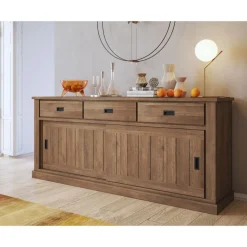 Bissolo Casa Credenze E Vetrine<CREDENZA ANTHONY CM 220 NOCE EASTWOOD: vendita online CREDENZA ANTHONY CM 220 NOCE EASTWOOD in offerta