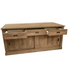 Bissolo Casa Credenze E Vetrine<CREDENZA ANTHONY CM 220 NOCE EASTWOOD: vendita online CREDENZA ANTHONY CM 220 NOCE EASTWOOD in offerta