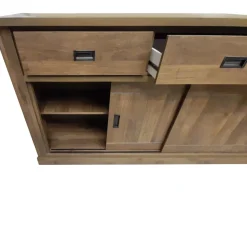 Bissolo Casa Credenze E Vetrine<CREDENZA ANTHONY CM 220 NOCE EASTWOOD: vendita online CREDENZA ANTHONY CM 220 NOCE EASTWOOD in offerta