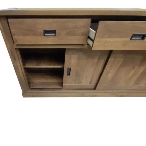 Bissolo Casa Credenze E Vetrine<CREDENZA ANTHONY CM 220 NOCE EASTWOOD: vendita online CREDENZA ANTHONY CM 220 NOCE EASTWOOD in offerta