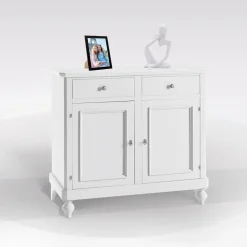 Bissolo Casa Credenze E Vetrine In Arte Povera<Credenza bianca con cassetti: offerta credenza bianca con cassetti e 2 ante