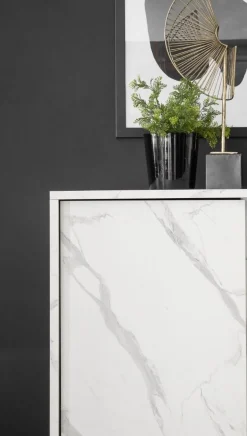 Bissolo Casa Credenze E Vetrine<CREDENZA CARRARA EFFETTO MARMO NERO: vendita online CREDENZA CARRARA EFFETTO MARMO NERO in offerta