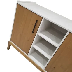 Bissolo Casa Credenze E Vetrine<CREDENZA CM 150X45 H. 85 BIANCO E TABACCO: vendita online CREDENZA CM 150X45 H. 85 BIANCO E TABACCO in offerta