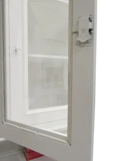 Bissolo Casa Credenze E Vetrine In Arte Povera<Credenza con cristalliera in legno bianco
