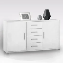 Bissolo Casa Credenze E Vetrine<CREDENZA DUE ANTE E QUATTRO CASSETTI