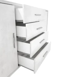 Bissolo Casa Credenze E Vetrine<CREDENZA DUE ANTE E QUATTRO CASSETTI