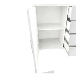 Bissolo Casa Credenze E Vetrine<CREDENZA DUE ANTE E QUATTRO CASSETTI