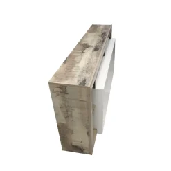 Bissolo Casa Credenze E Vetrine<CREDENZA HAMBURG 4 ANTE BIANCO LUCIDO E PERO in vendita online