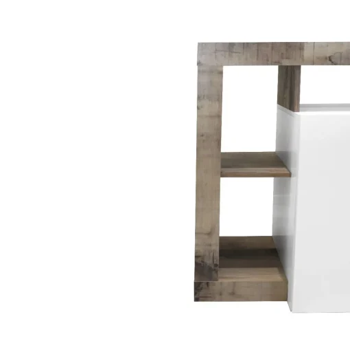 Bissolo Casa Credenze E Vetrine<CREDENZA HAMBURG 4 ANTE BIANCO LUCIDO E PERO in vendita online