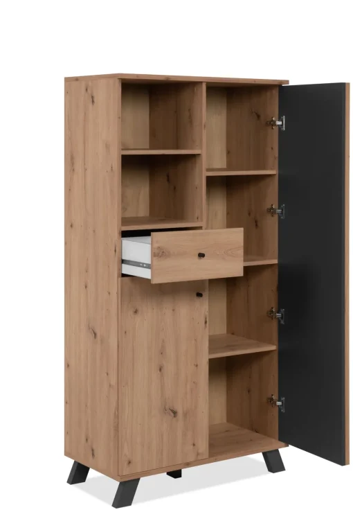 Bissolo Casa Credenze E Vetrine<CREDENZA IN LAMINATO: CREDENZA MOD. MEDAN ARTISAN OAK E ANTRACITE
