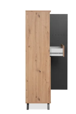 Bissolo Casa Credenze E Vetrine<CREDENZA IN LAMINATO: CREDENZA MOD. MEDAN ARTISAN OAK E ANTRACITE
