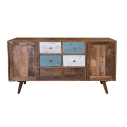 Bissolo Casa Mobile Etnico<CREDENZA IN MANGO 2 ANTE E 6 CASSETTI: vendita online CREDENZA IN MANGO 2 ANTE E 6 CASSETTI in offerta