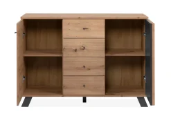 Bissolo Casa Credenze E Vetrine<Credenza Medan Artisan Oak E Antracite: Credenza 2 Ante in offeerta