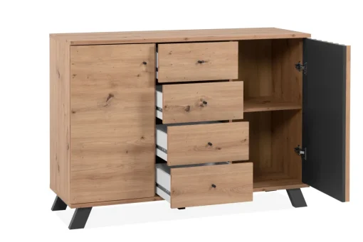 Bissolo Casa Credenze E Vetrine<Credenza Medan Artisan Oak E Antracite: Credenza 2 Ante in offeerta