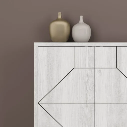 Bissolo Casa Credenze E Vetrine<CREDENZA MOD. DUNE ANCIENT WHITE