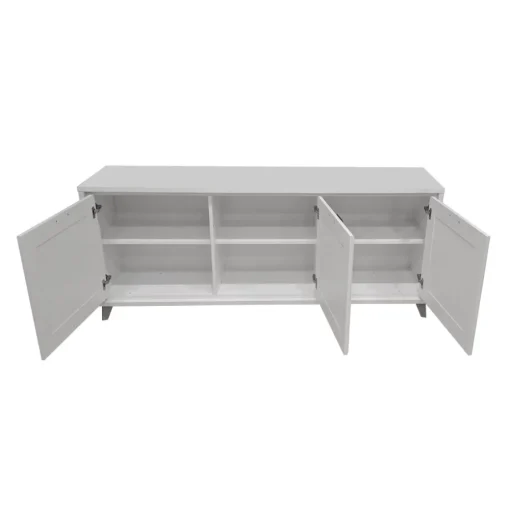 Bissolo Casa Credenze E Vetrine<CREDENZA MOD. FOSTER CM 189X45 H.79 BIANCO FRASSINATO in vendita online