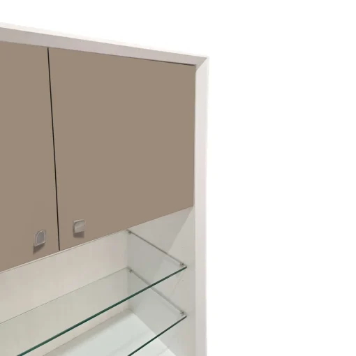 Bissolo Casa Credenze E Vetrine<CREDENZA MOD. GIORNO PER GIORNO CM 105.6X45 H.167.6 NUVOLA FRASSINO E FANGO LISCIO in vendita online