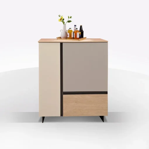 Bissolo Casa Credenze E Vetrine<CREDENZA MOD. GIORNO PER GIORNO ROVERE NODATO/CRETA/FANGO in vendita online