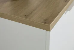 Bissolo Casa Credenze E Vetrine<CREDENZA MOD. MUNDI BIANCO LUCIDO E ROVERE ARTISAN in vendita online