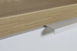 Bissolo Casa Credenze E Vetrine<CREDENZA MOD. MUNDI BIANCO LUCIDO E ROVERE ARTISAN in vendita online