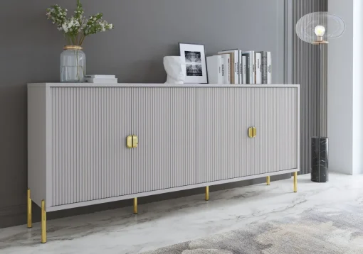 Bissolo Casa Credenze E Vetrine<CREDENZA MOD.LOTUS CASHMERE EFFETTO CANNETTATO in vendita online