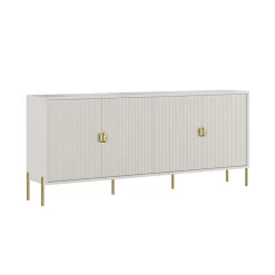 Bissolo Casa Credenze E Vetrine<CREDENZA MOD.LOTUS CASHMERE EFFETTO CANNETTATO in vendita online