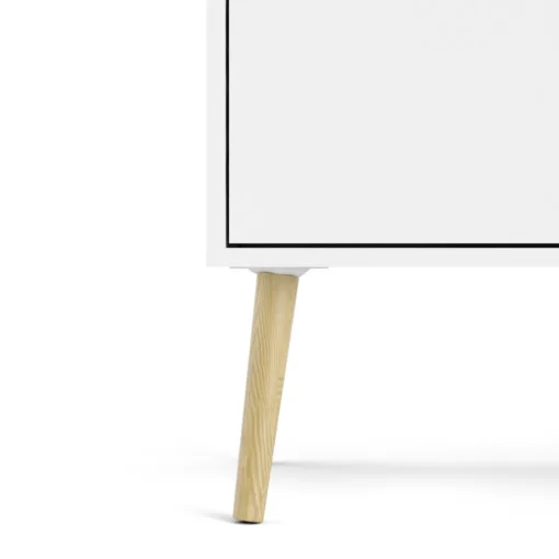 Bissolo Casa Credenze E Vetrine<CREDENZA OSLO BIANCO OPACO E OAK: vendita online CREDENZA OSLO BIANCO OPACO E OAK in offerta