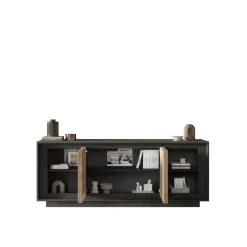 Bissolo Casa Credenze E Vetrine<CREDENZA SKY 4ANTE CM 207X50 H. 80 LAVA/CADIZ in vendita online