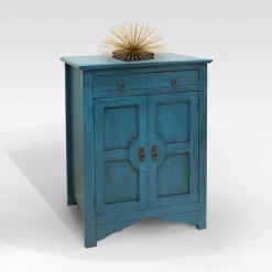 Bissolo Casa Mobili Shabby Chic|Credenze E Vetrine In Arte Povera<Credenza turchese: credenza alta 2 ante e 1 cassetto turchese