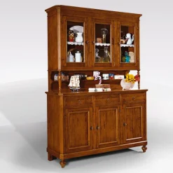 Bissolo Casa Credenze E Vetrine In Arte Povera<Cristalliera classica: acquista cristalliera classica in noce