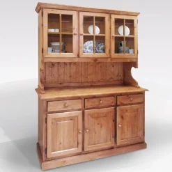 Bissolo Casa Credenze E Vetrine In Arte Povera<Cristalliera LOSANNA: offerta cristalliera LOSANNA in legno di pino