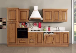 Bissolo Casa Cucine Classiche<Cucina classica completa in rovere chiaro: cucina con lavastoviglie inclusa nel prezzo
