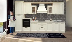 Bissolo Casa Cucine Classiche<Cucina classica in decape bianco con elettrodomestici inclusi: modello greta