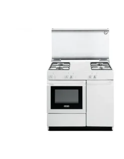 Bissolo Casa Grandi Forno<CUCINA CM 86X50 DE LONGHI AD APPOGGIO 4 FUOCHI BIANCA SGW854N