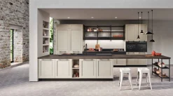 Bissolo Casa Cucine Moderne<CUCINA COMPLETA BEIGE/NERO