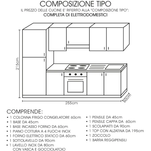 Bissolo Casa Cucine Moderne<CUCINA COMPLETA BIANCA