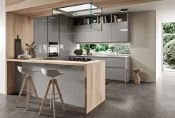 Bissolo Casa Cucine Moderne<CUCINA COMPLETA GRIGIO/LEGNO