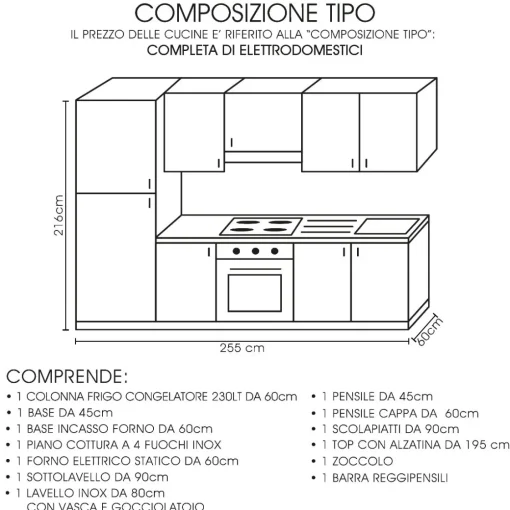 Bissolo Casa Cucine Moderne<CUCINA COMPLETA INFINITY-5