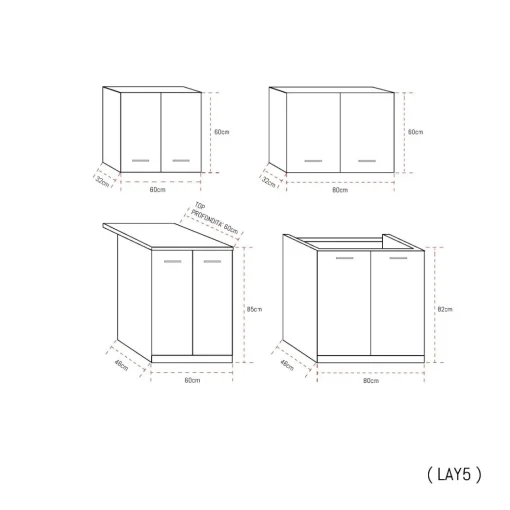 Bissolo Casa Cucine Componibili E Modulari<CUCINA COMPONIBILE CM 200 BIANCO E ROVERE ARTISAN