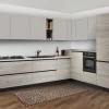 Bissolo Casa Cucine Moderne<CUCINA COMPONIBILE NOCE GRIGIO E UTOPIA SETA